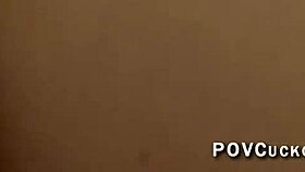 i'm a sissy husband getting cuckolded and eating creampies while watching my wife fuck her lover