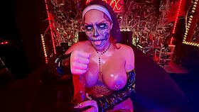 Sinister Nun Teases with Joi in Hellish Roleplay Scene