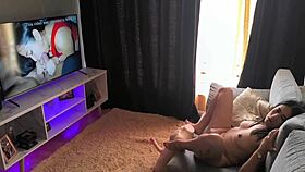 Playing With My Tantaly Toy While Watching My Own Video.