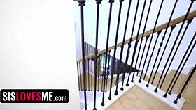 Sislovesme - provocative teen bounces her booty on step sibling's dick