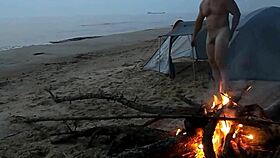 Night fucking on island beach