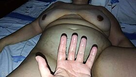 curvy fat amateur enjoys intense fisting session at home