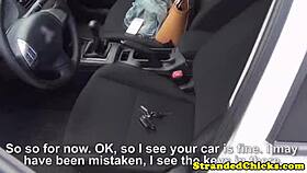 Barely Legal Teen 18+ Hitchhiker Shows Cute Freckles Up Close