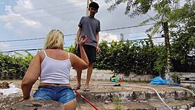 Brazilian Ass Pussy Gets Hand In For Monster Cock!