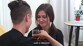 nasty teen 18+ girl practices her sucking skills before getting into bigger advanture, i love watching her big tits bounce