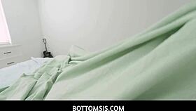 Hot stepsister strokes pervy stepbro 😏