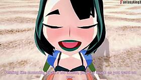 Gwen Gets Fucked On The Beach In 3D Anime Fantasy