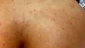 Fucking the pink ass of the curly hot girl until she cums