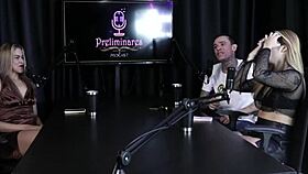 loira safada moans loudly, strips lingerie, sucks delicious cock - yasmin pariz sheer red