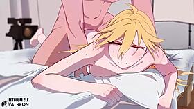 anime hentai panties jav debut with asian blonde anal