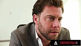 Jesse Pony, gorgeous office babe, takes it rough. Devils Film shows her ass pounded by boss.