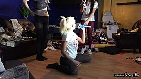 i watched hot petite girls try on lingirie turning into porn party