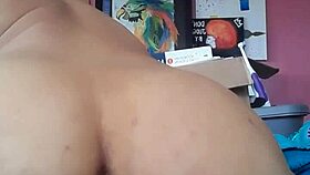 jasmine rose rides a tight dildo with clothes ripped