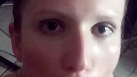 lena starr gets cum shot in her eye after blowjob