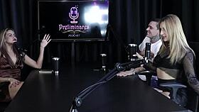 loira safada moans loudly, strips lingerie, sucks delicious cock - yasmin pariz sheer red