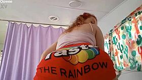 humpday: milf spreads for biker in ass worshiping fetish.