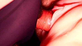 This shaved pussy toy didn't last long in anal play