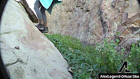 Penny Pax, the blowjob queen, hikes with gagging and big natural tits