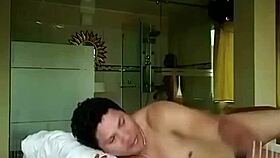 Watch her cuckold husband with bareback lover fuck.