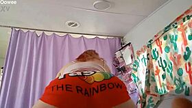 humpday: milf spreads for biker in ass worshiping fetish.