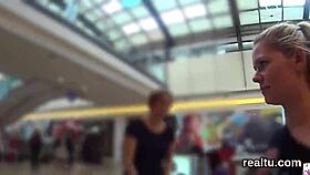 Adorable Czech girl, what are you doing undressing in the supermarket? she teases before POV ride.