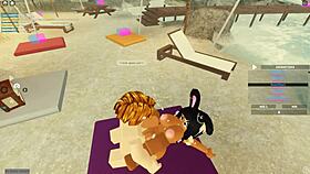 98 Roblox Porn: Teasing Ebony In Anal Group Sex.