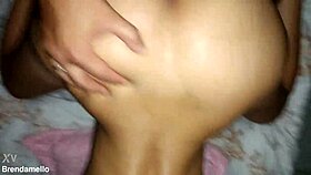 The young girlfriend couldn't hold her moans during passionate sex with her boyfriend