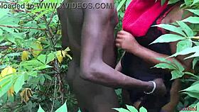 softkind fucks stepmom from behind in the bush for christmas gift 😘