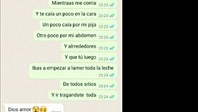 Latina Girlfriend Tries Cum And Loves It On Web Chat