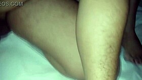 chubby wife masturbating after intense sex night with husband and friend