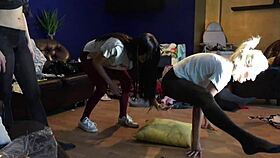 i watched hot petite girls try on lingirie turning into porn party