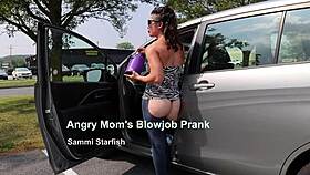 Angry Mom's Taboo Blowjob