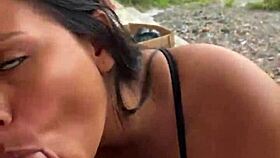 colombian puta sucks cock on street, caught by neighbor?