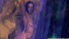 Brunette Babe Undresses in Wild India