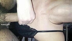 my cuckold filmed me getting fucked at the motel until cum on tits