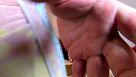 the brunette girl gets fucked in doggystyle with deepthroat anal fingering and a monster cock