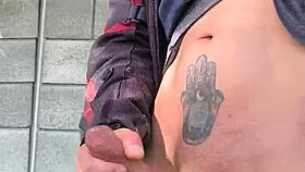 Oh man, it gets so hard knowing they're watching me masturbate in the forest from afar! 😏