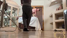 BTS Ahanu massage turns into surprise quickie fuck.