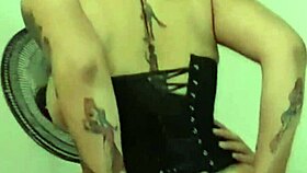 this tattooed milf whore with piercings begs for more huge cock in her pussy and ass