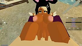 98 Roblox Porn: Teasing Ebony In Anal Group Sex.