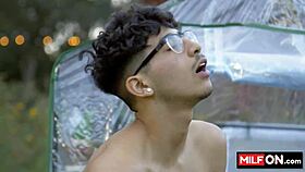 jenna starr, the big tit blonde milf, gets her huge butt assfucked in the garden by diego perez's monster cock until orgasm