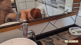 preview of cute latina manuh's first face fucking and creampie