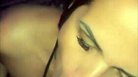 Spider woman cums hard on big black cock