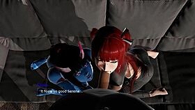 demon girl and redhead blow you 😈