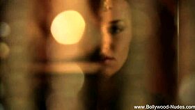 An Indian goddess gracefully undresses, teasing with her nude body