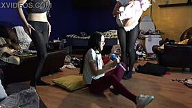 i watched hot petite girls try on lingirie turning into porn party