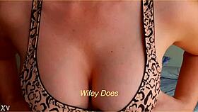 Look at those big tits in lingerie