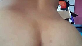 jasmine rose rides a tight dildo with clothes ripped