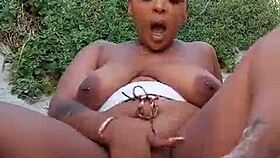 outdoor pussy squirting like crazy, you gotta see this!