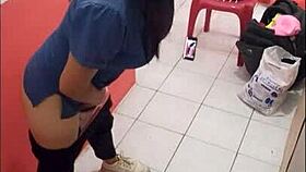 in hospital, no patients, showing my ass, horny for fuck